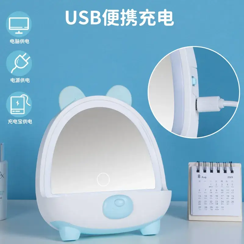 LED Makeup Mirror with Lamp for Women
