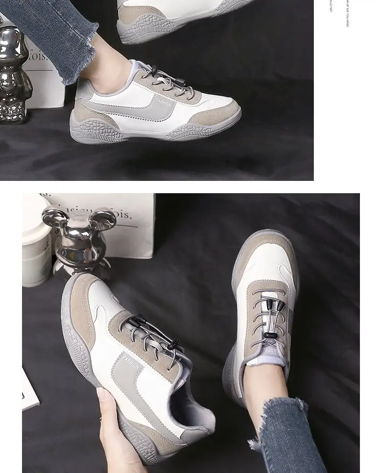 Leather casual shoes autumn new sports German training shoes women's breathable running shoes argan shoes cross-border factory wholesale — feature 10