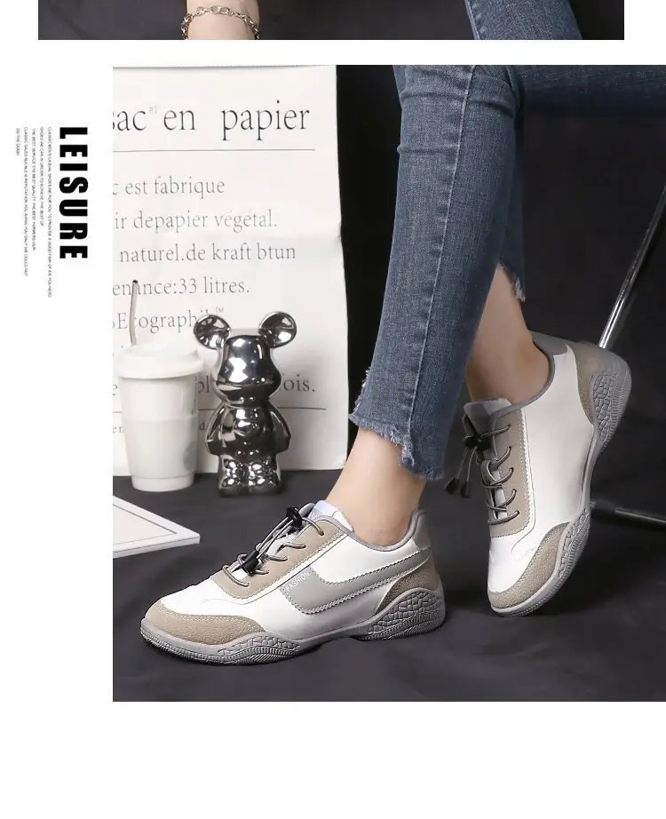 Leather casual shoes autumn new sports German training shoes women's breathable running shoes argan shoes cross-border factory wholesale — feature 11