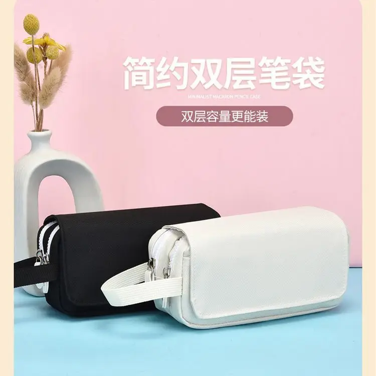 Classic Pencil Case Black Large Capacity High School Student - Image 5