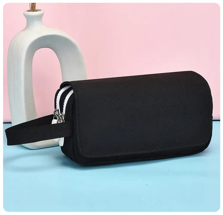 Classic Pencil Case Black Large Capacity High School Student — feature 13