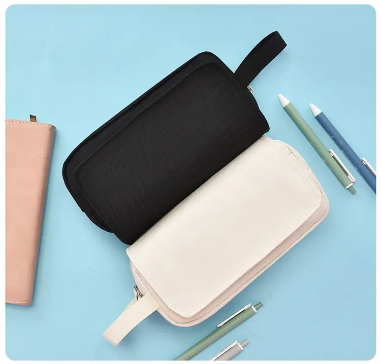 Classic Pencil Case Black Large Capacity High School Student — feature 15