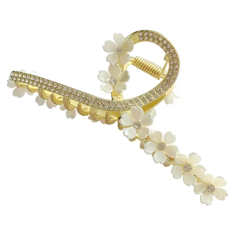Gold Pearl Hair Clip for Women Large Size - Image 45