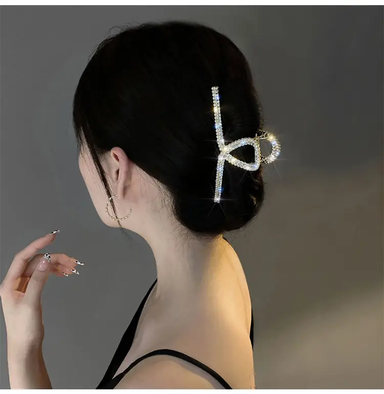 Gold Pearl Hair Clip for Women Large Size — feature 16