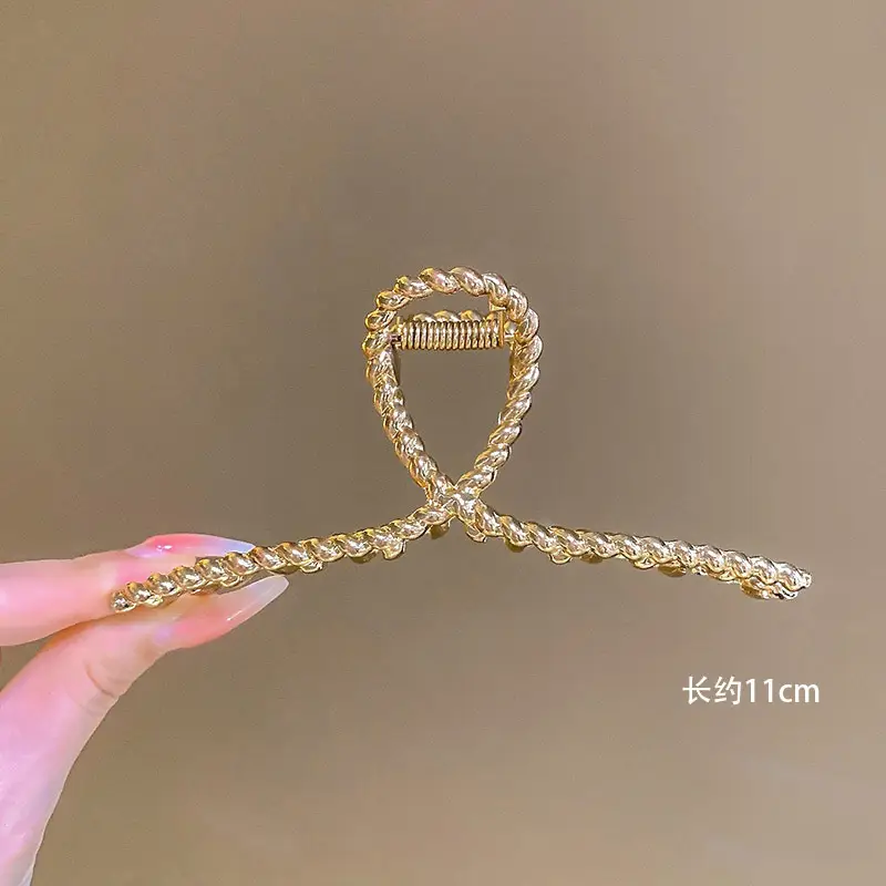 Gold Pearl Hair Clip for Women Large Size - Image 14