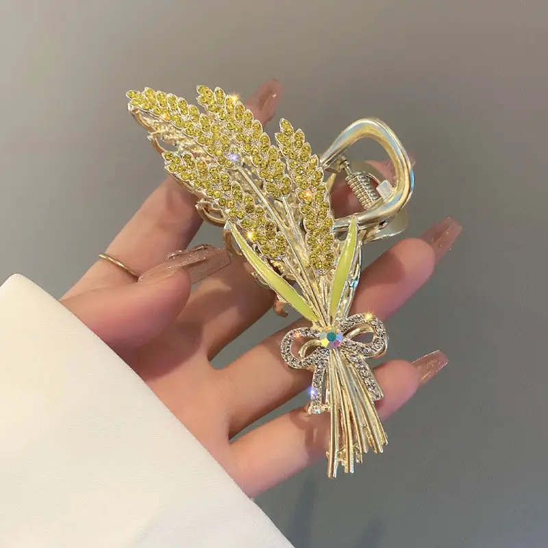 Gold Pearl Hair Clip for Women Large Size - Image 19