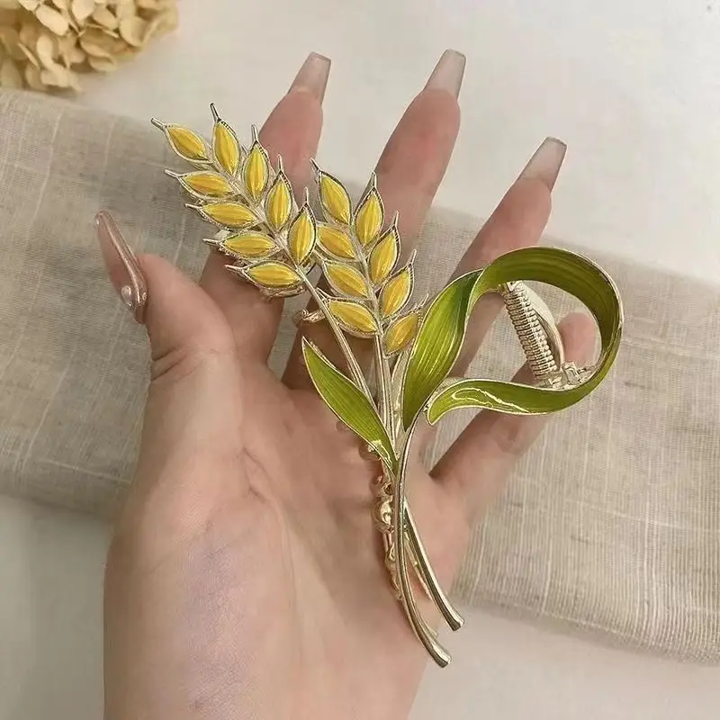 Gold Pearl Hair Clip for Women Large Size - Image 20