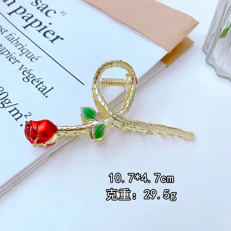 Gold Pearl Hair Clip for Women Large Size - Image 26