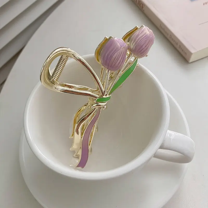 Gold Pearl Hair Clip for Women Large Size - Image 29