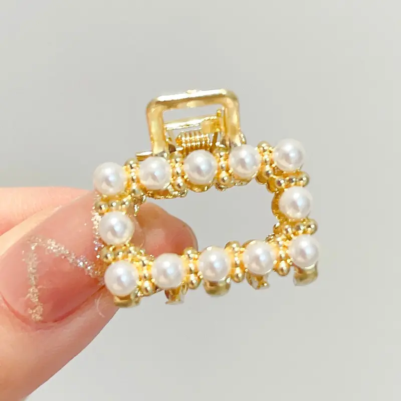 Gold Pearl Hair Clip for Women Large Size - Image 30