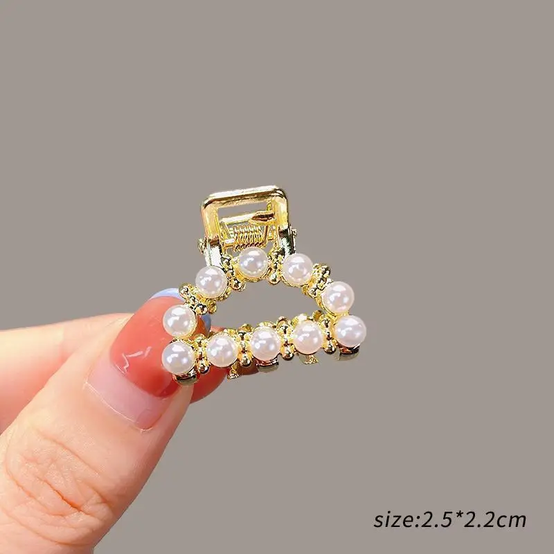 Gold Pearl Hair Clip for Women Large Size - Image 34