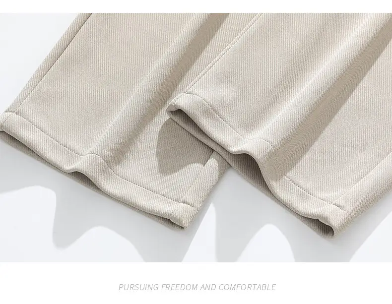 Men's Grey Wide Leg Sweatpants with White Sneakers — feature 27