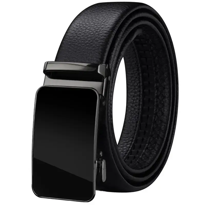 Men's Automatic Buckle Belt Black Casual Business All Match - Image 6