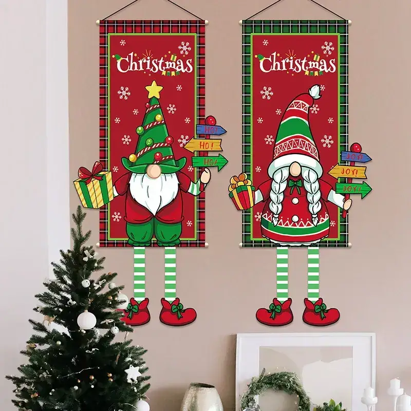Merry Christmas Snowman Hanging Cloth Decor - Image 18