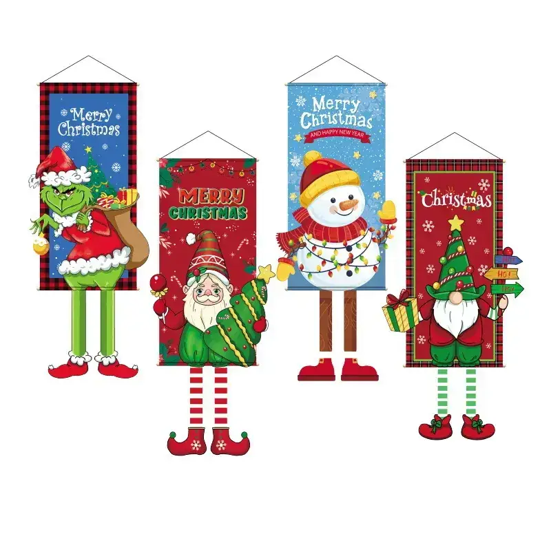 Merry Christmas Snowman Hanging Cloth Decor - Image 20