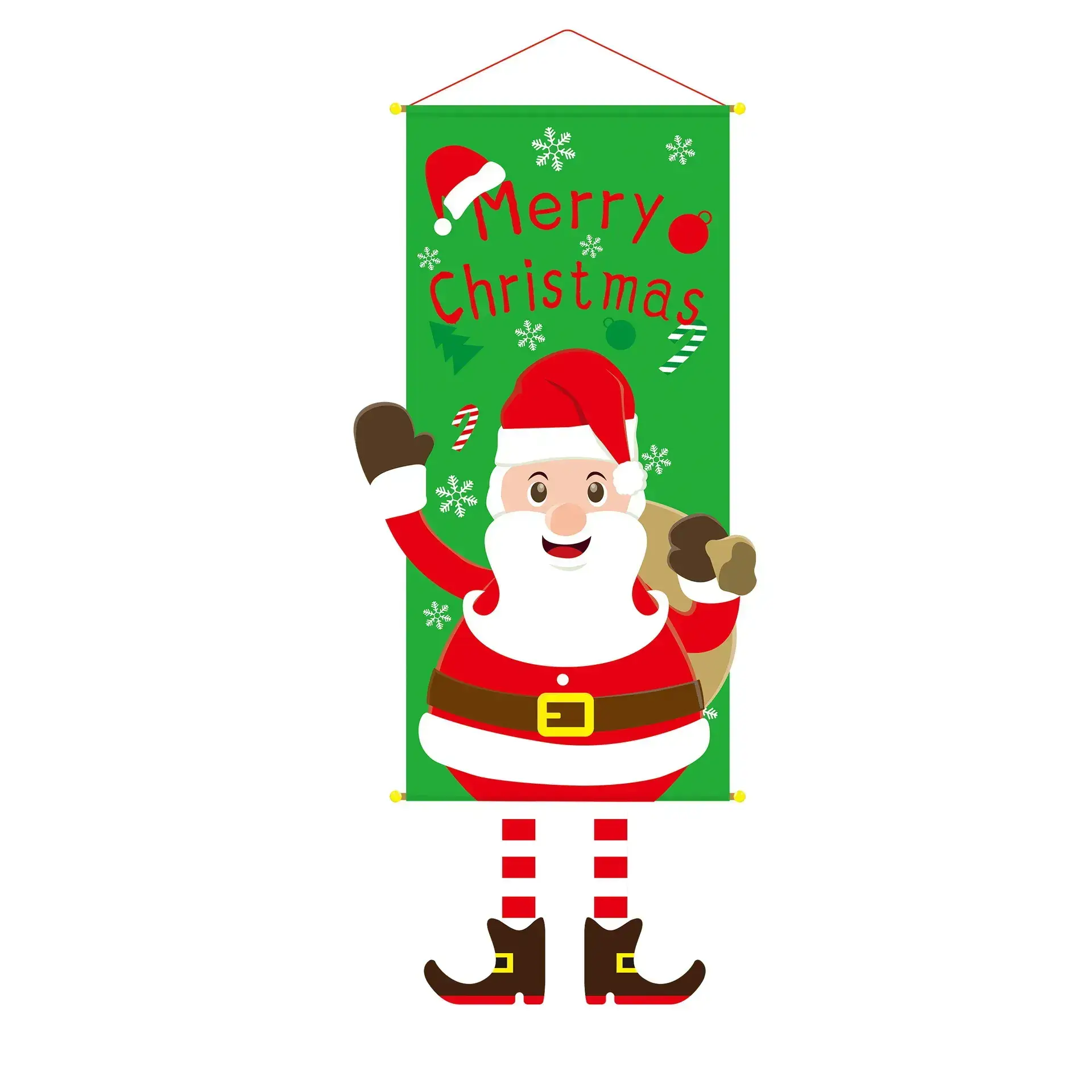 Merry Christmas Snowman Hanging Cloth Decor - Image 10