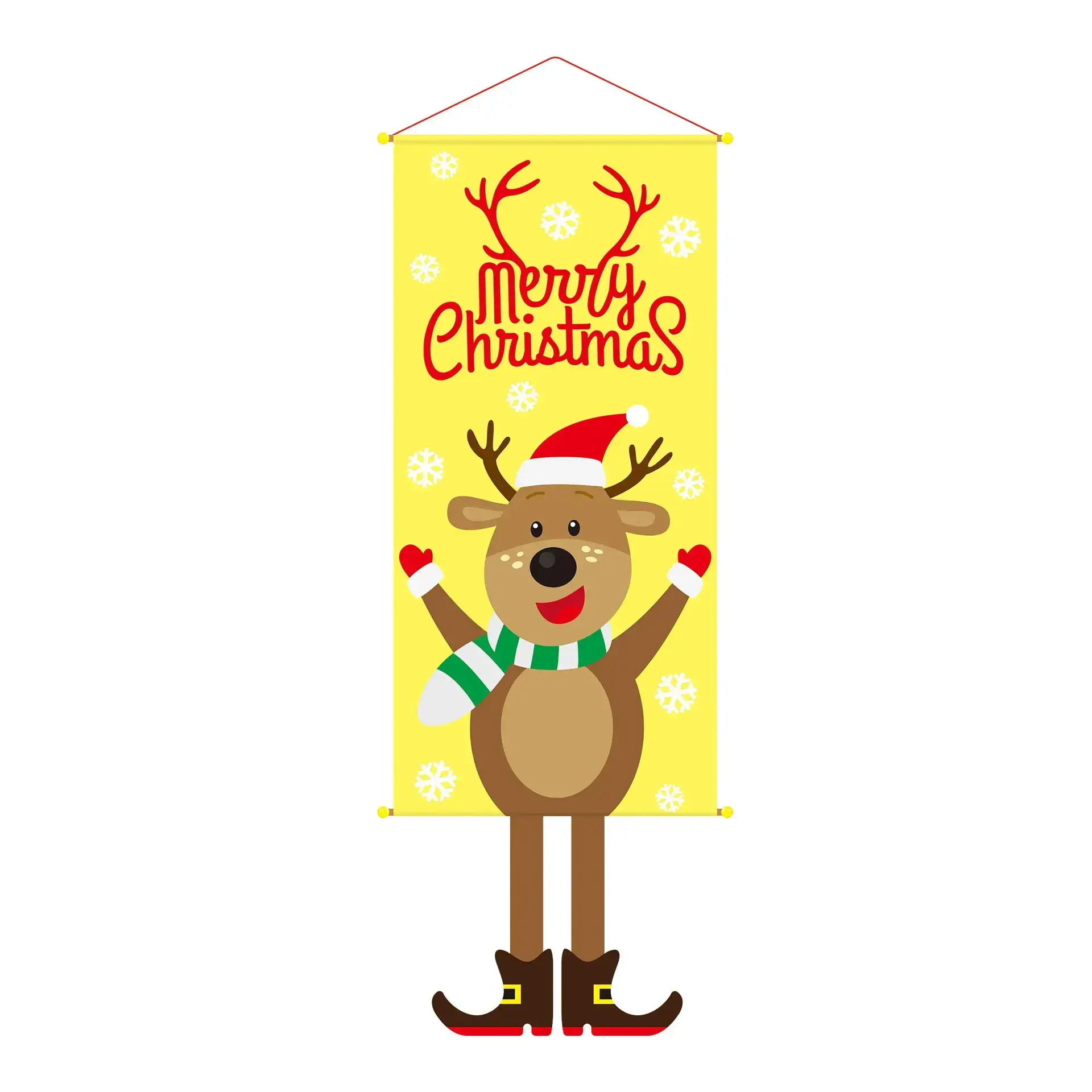 Merry Christmas Snowman Hanging Cloth Decor - Image 11