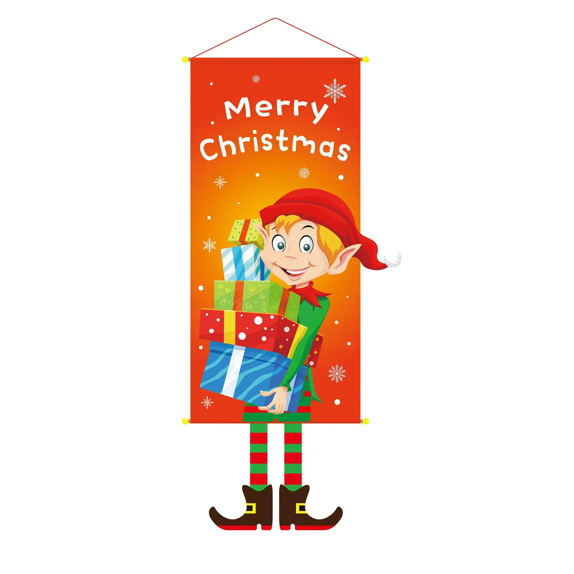 Merry Christmas Snowman Hanging Cloth Decor - Image 13