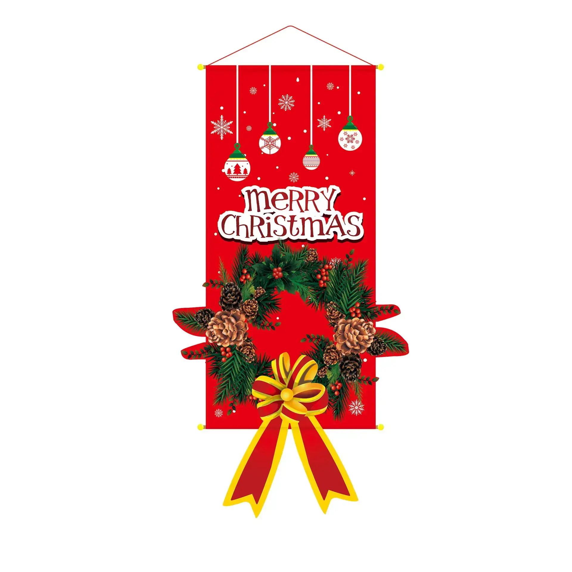 Merry Christmas Snowman Hanging Cloth Decor - Image 15