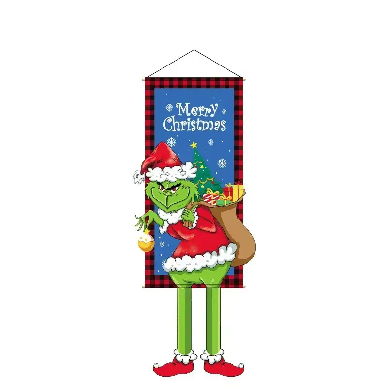 Merry Christmas Snowman Hanging Cloth Decor - Image 3