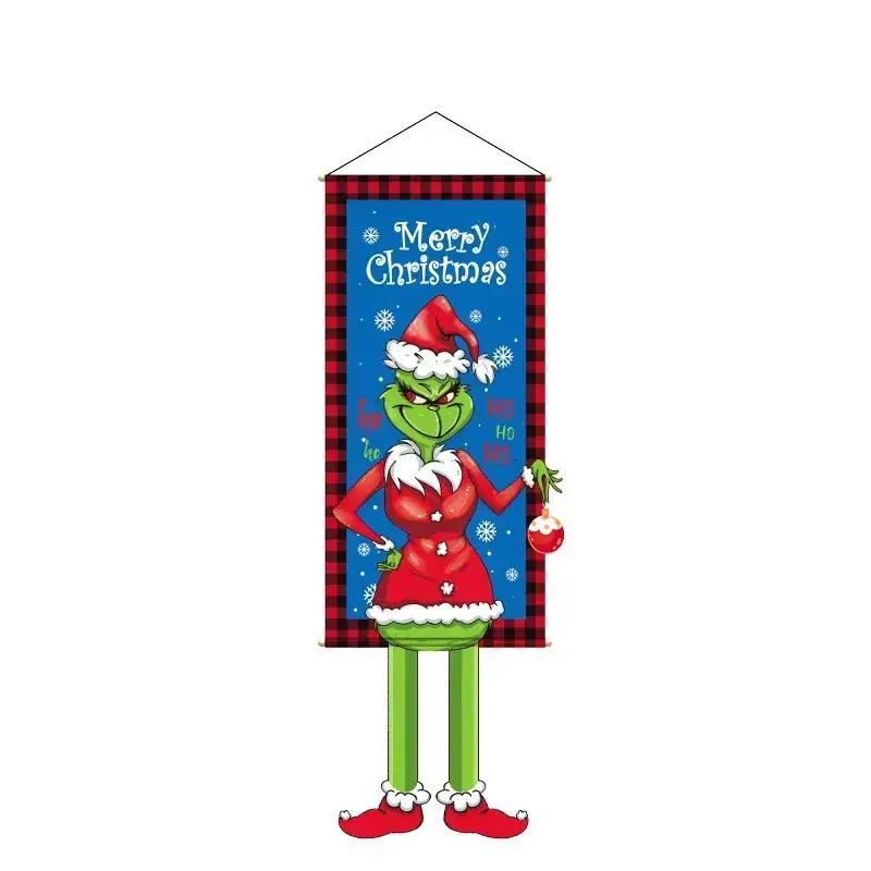Merry Christmas Snowman Hanging Cloth Decor - Image 4