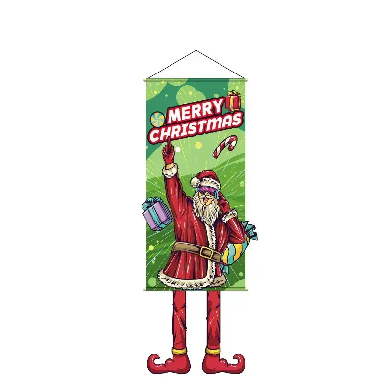 Merry Christmas Snowman Hanging Cloth Decor - Image 7