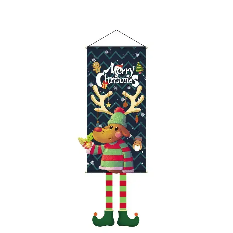Merry Christmas Snowman Hanging Cloth Decor - Image 8