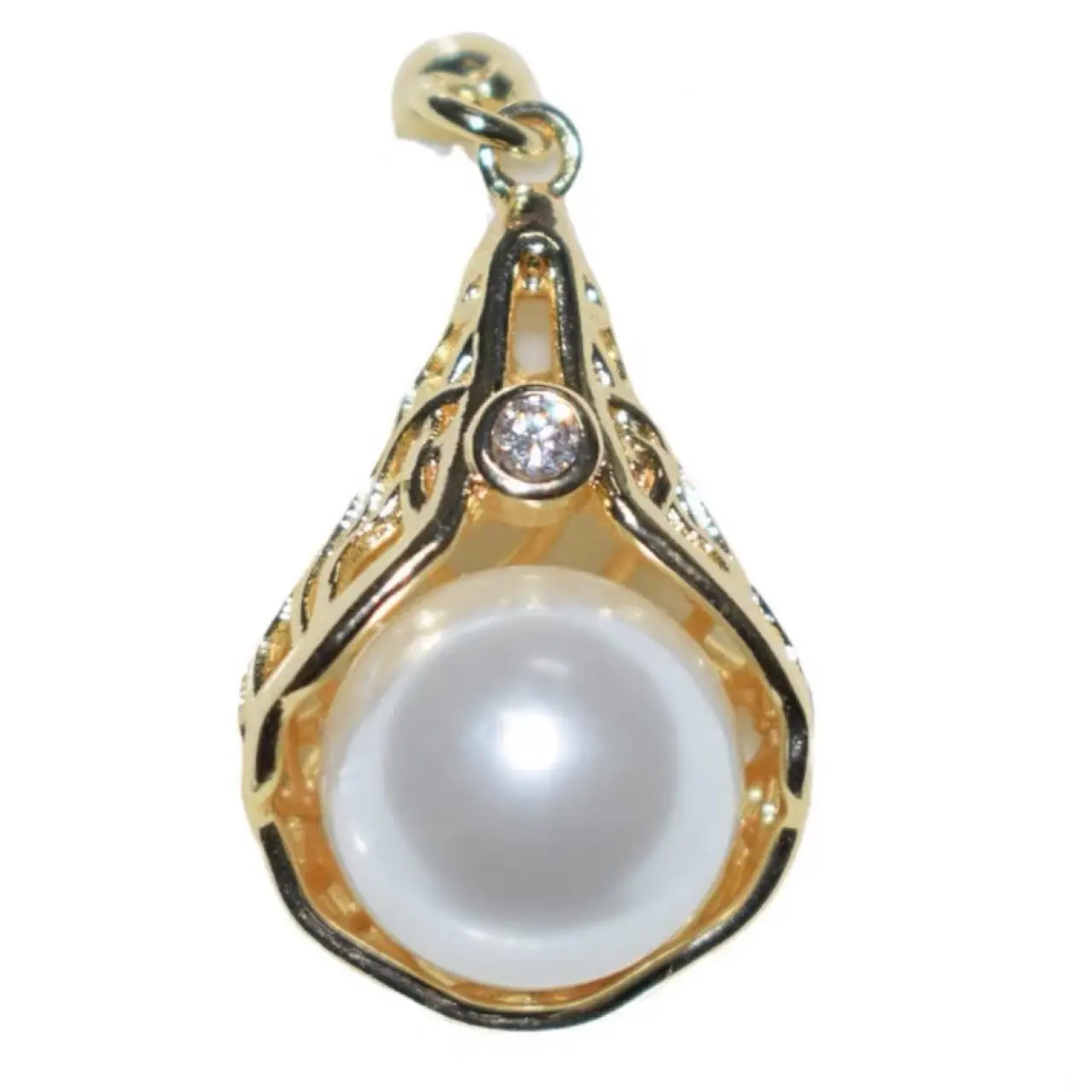 Natural Pearl Bird's Nest Earrings Gold Plated 925 Silver - Image 5