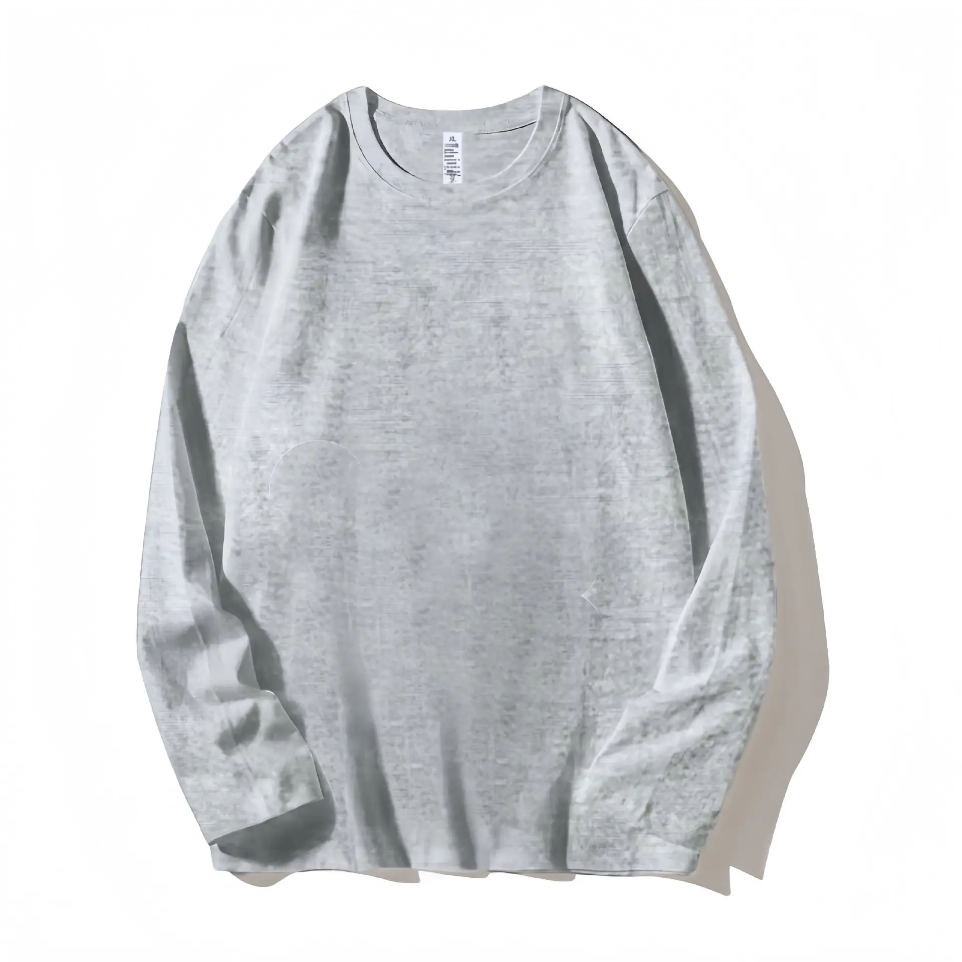 Men Pure Cotton Long Sleeve T-Shirt White - Image 7