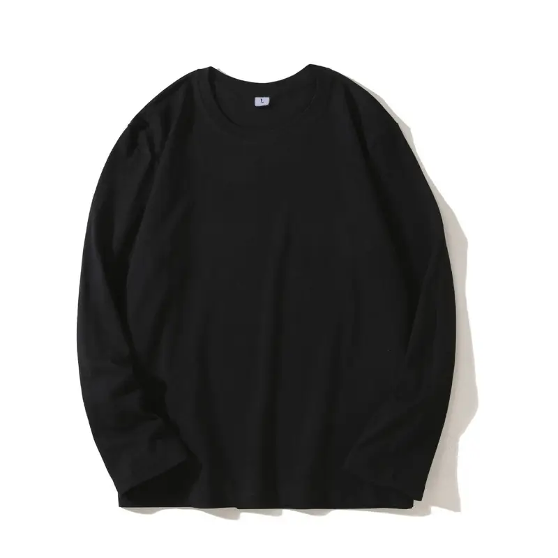 Men Pure Cotton Long Sleeve T-Shirt White - Image 2
