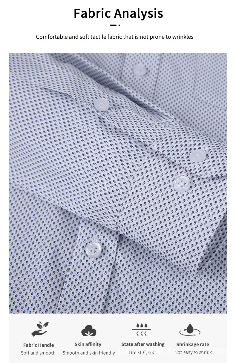 Men's Light Gray Thin Plaid Long Sleeve Shirt Plus Size — feature 14