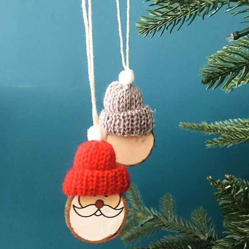 Christmas Dolls 5-Pin Star Decorations for Home Decor