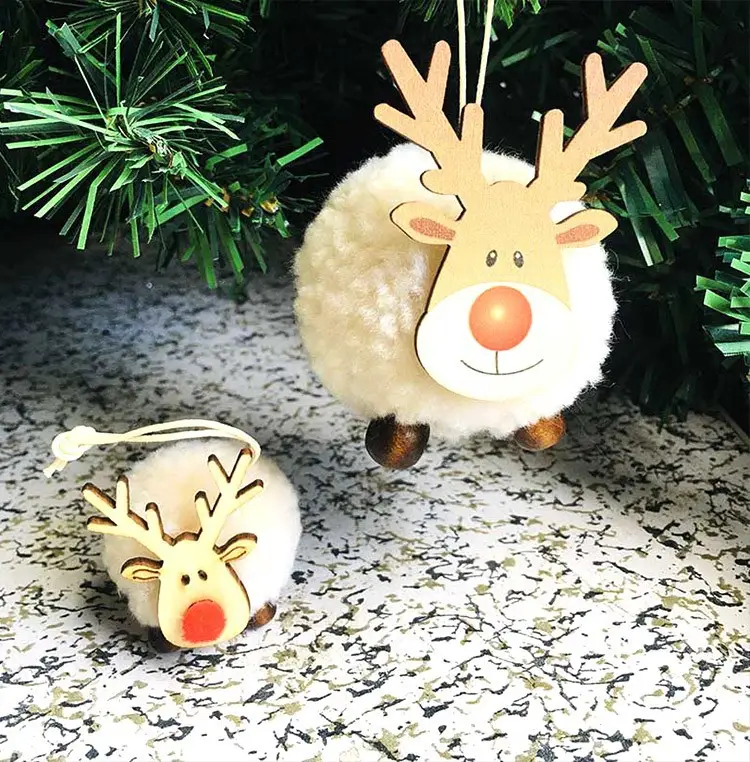 Christmas Dolls 5-Pin Star Decorations for Home Decor — feature 12