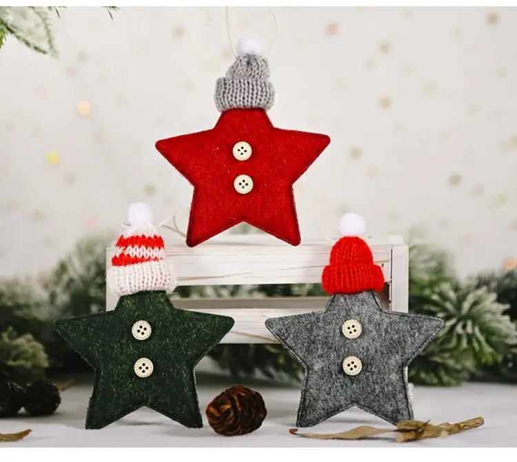 Christmas Dolls 5-Pin Star Decorations for Home Decor — feature 8