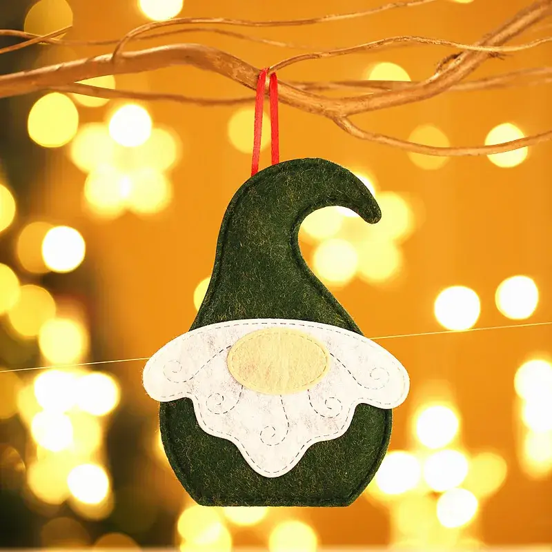 Christmas Dolls 5-Pin Star Decorations for Home Decor