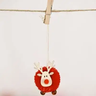 Christmas Dolls 5-Pin Star Decorations for Home Decor