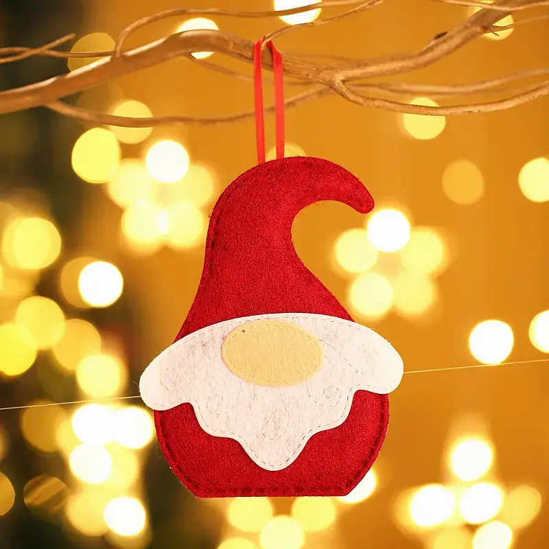 Christmas Dolls 5-Pin Star Decorations for Home Decor