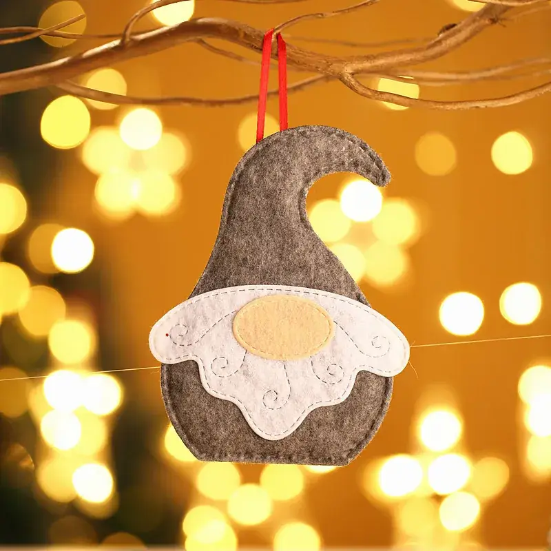 Christmas Dolls 5-Pin Star Decorations for Home Decor