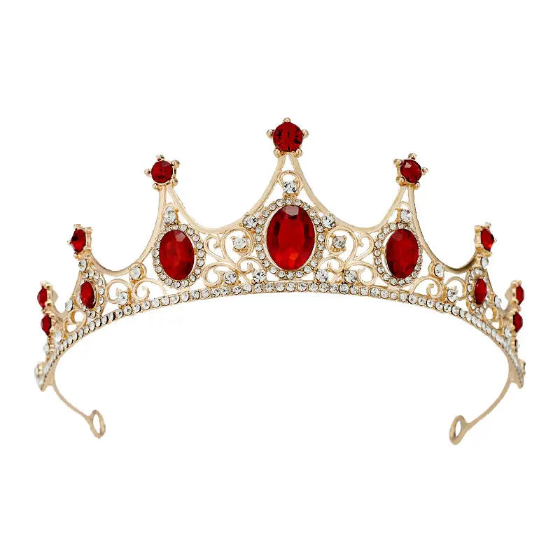 Retro Blue Crystal Princess Crown for Girls Birthday Dance - Image 15
