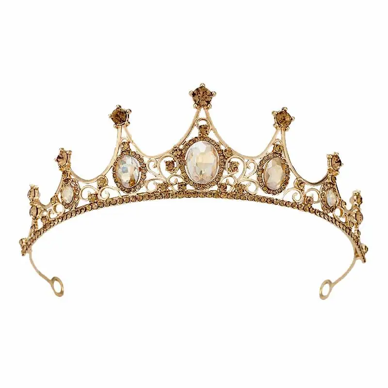 Retro Blue Crystal Princess Crown for Girls Birthday Dance - Image 18