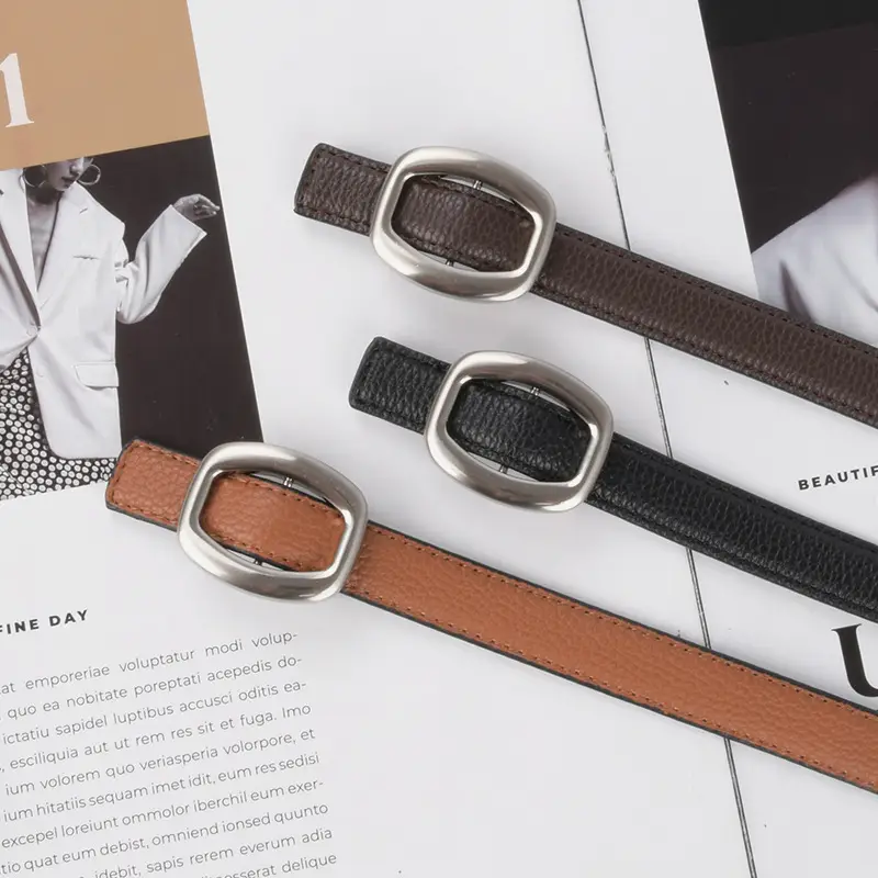 Women's Genuine Leather Belt Black 2023 - Image 12