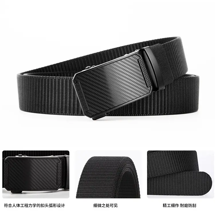 Men's Coffee Color Automatic Buckle Belt β feature 12