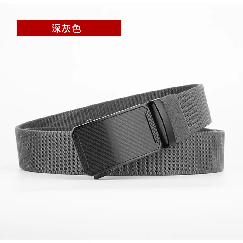 Men's Coffee Color Automatic Buckle Belt - Image 2