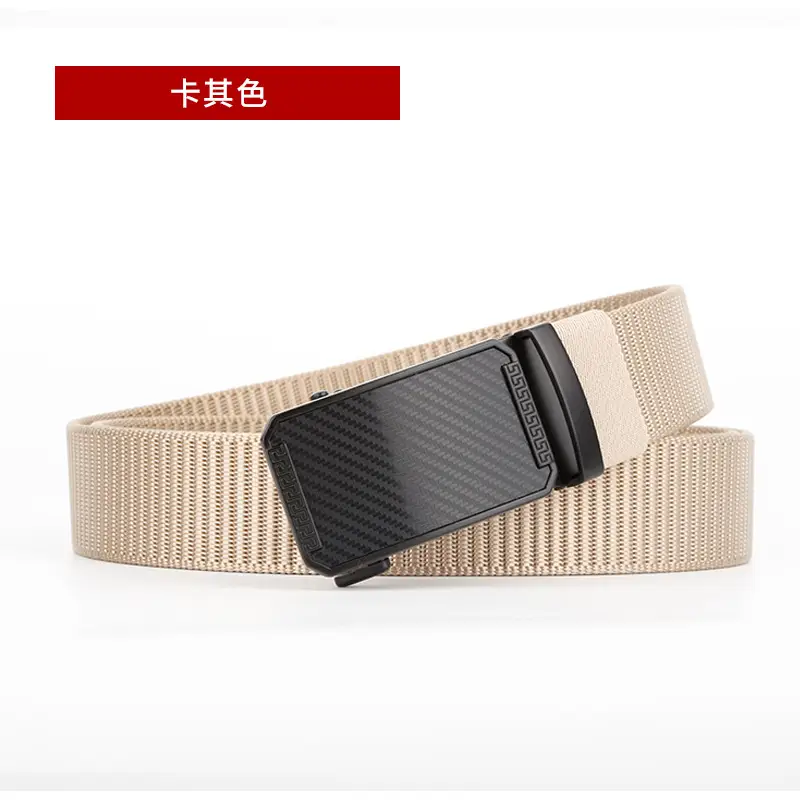 Men's Coffee Color Automatic Buckle Belt - Image 3