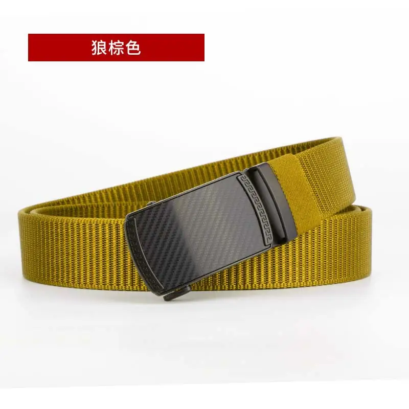 Men's Coffee Color Automatic Buckle Belt - Image 5