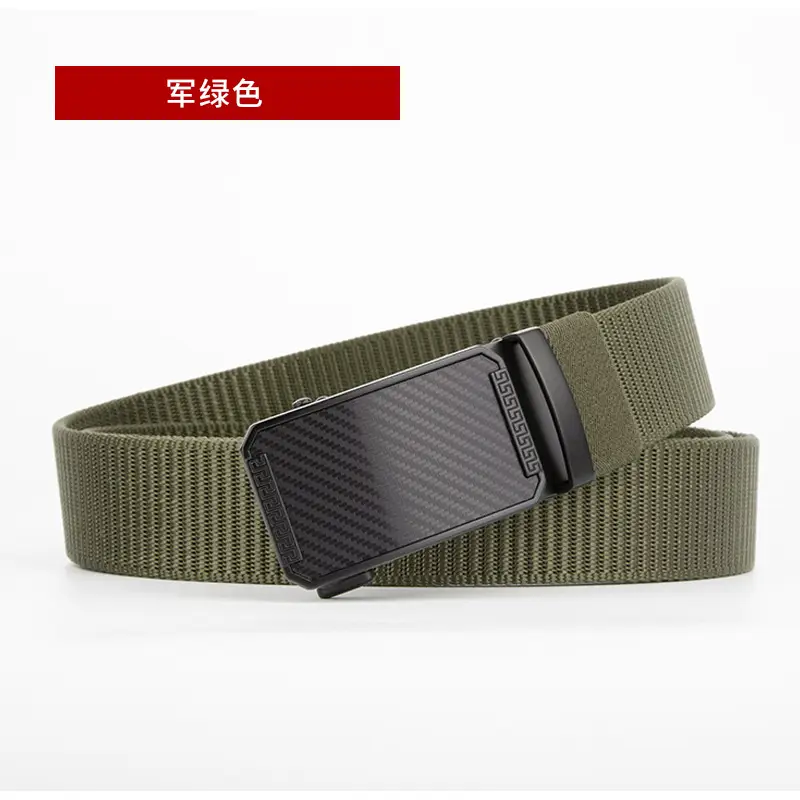 Men's Coffee Color Automatic Buckle Belt - Image 6