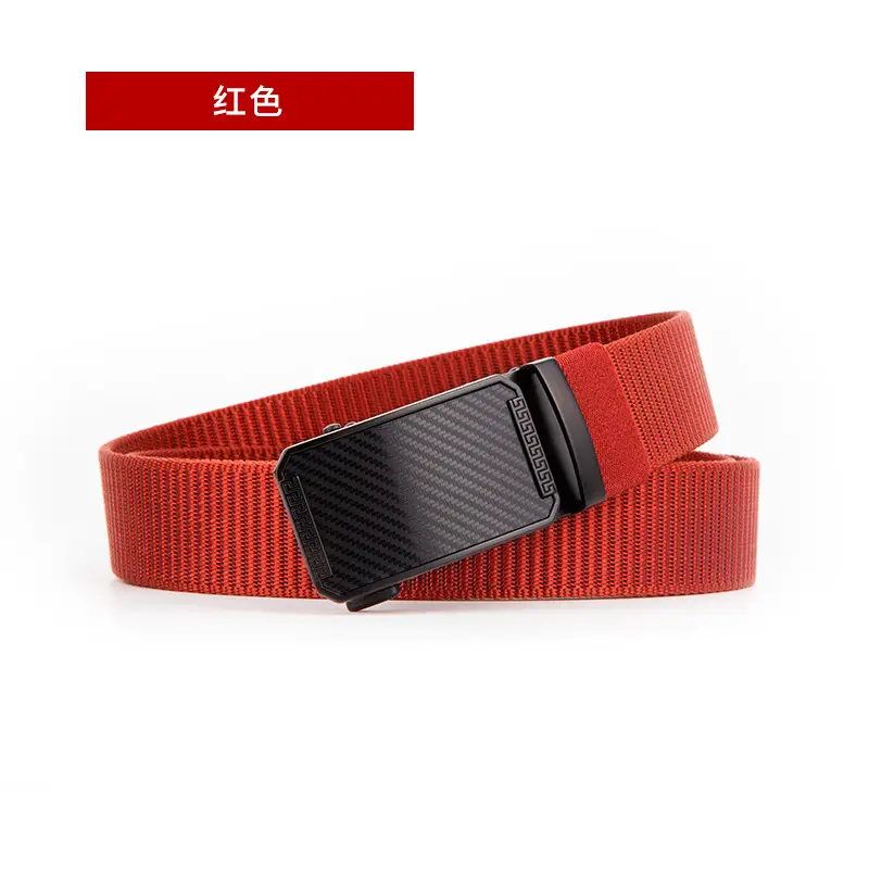 Men's Coffee Color Automatic Buckle Belt - Image 8