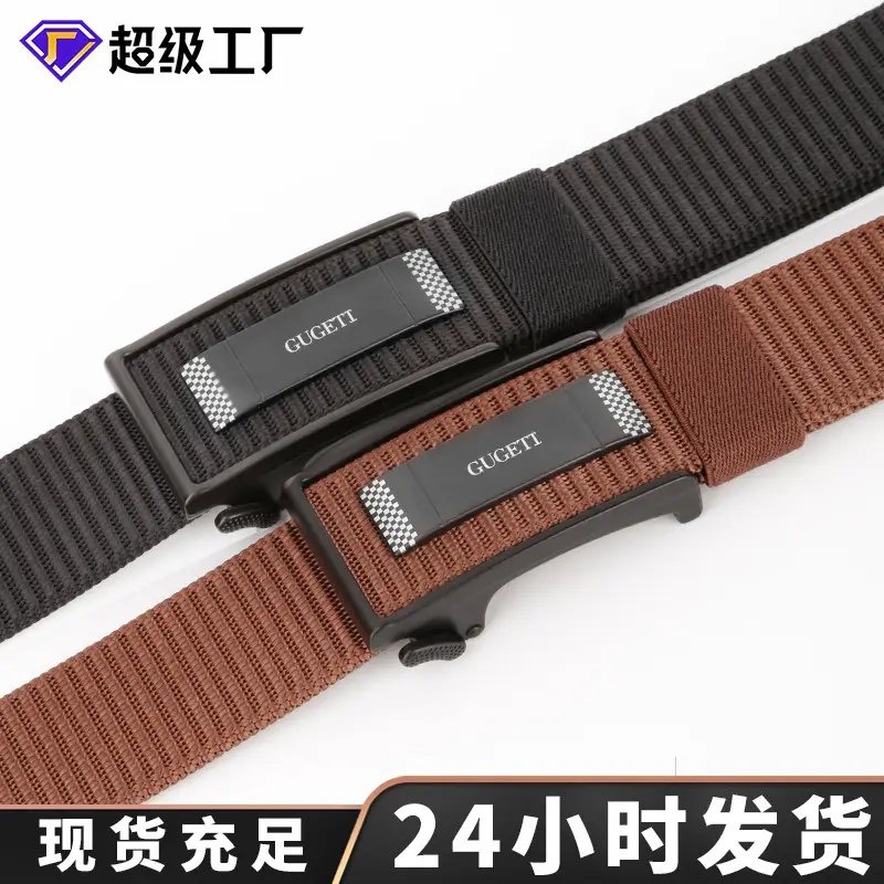 Men's Black Automatic Buckle Belt with Light - Image 10