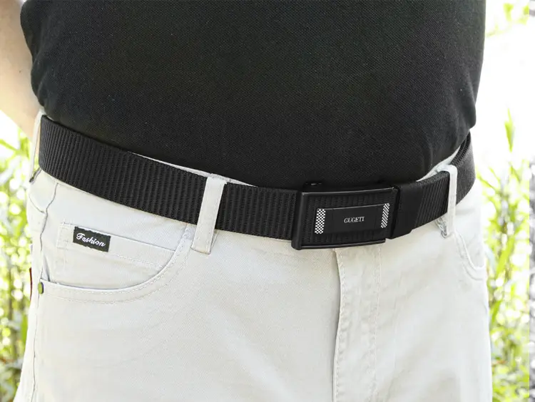 Men's Black Automatic Buckle Belt with Light — feature 8