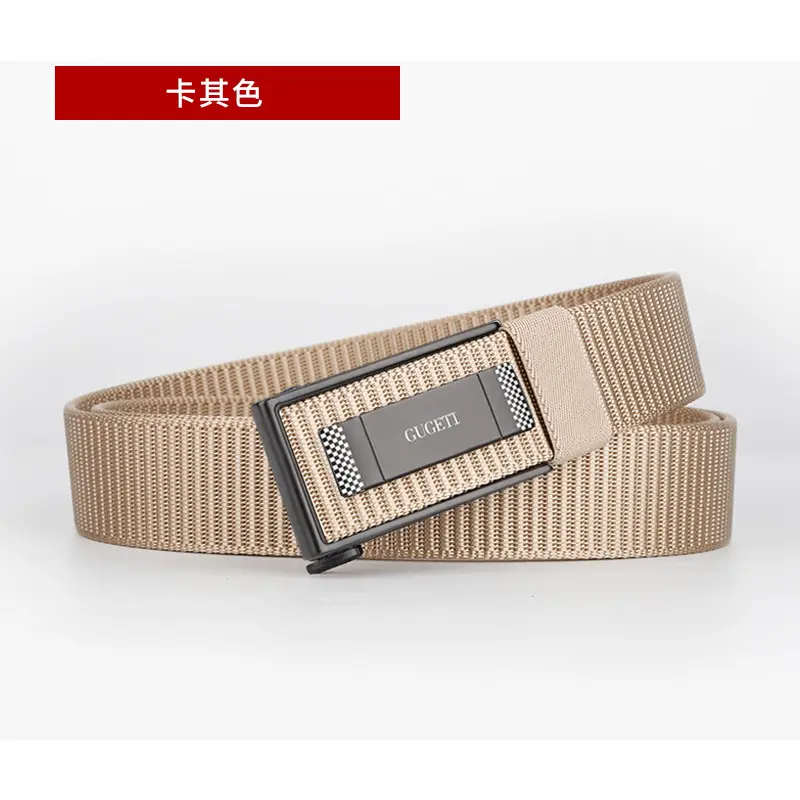 Men's Black Automatic Buckle Belt with Light - Image 3